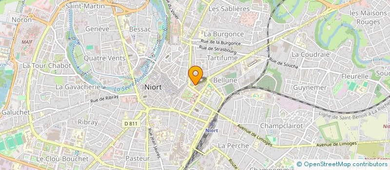 localisation de l'entreprise SA CHARLY S  NIORT