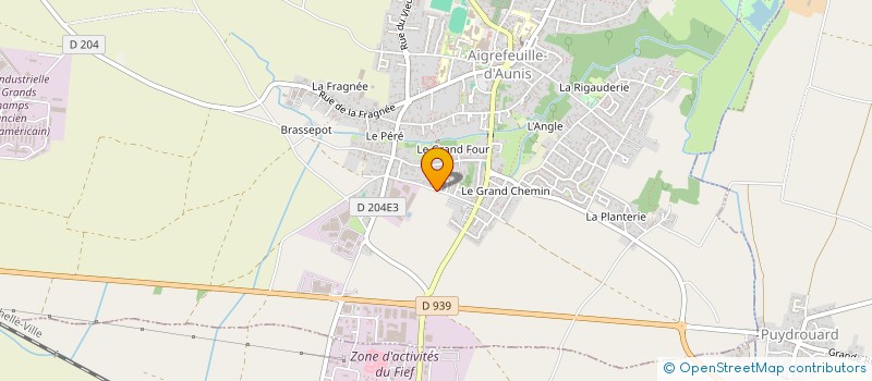 localisation de l'entreprise SA CHARPENT EMBALLA MENUISERIE à AIGREFEUILLE-D'AUNIS
