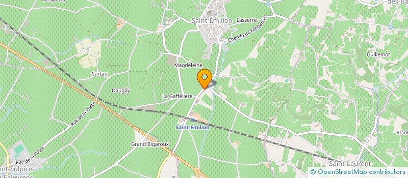 localisation de l'entreprise SA CHATEAU DE LA GAFFELIERE à SAINT-EMILION