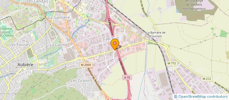 localisation de l'entreprise SA CLERMONT SUD AUTOMOBILE à AUBIERE
