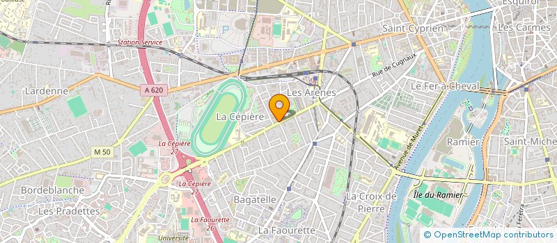 localisation de l'entreprise SA CLINIQUE ROQUELAURE à TOULOUSE