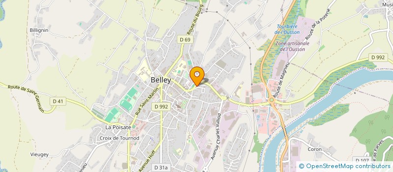 localisation de l'entreprise SA COACH à BELLEY