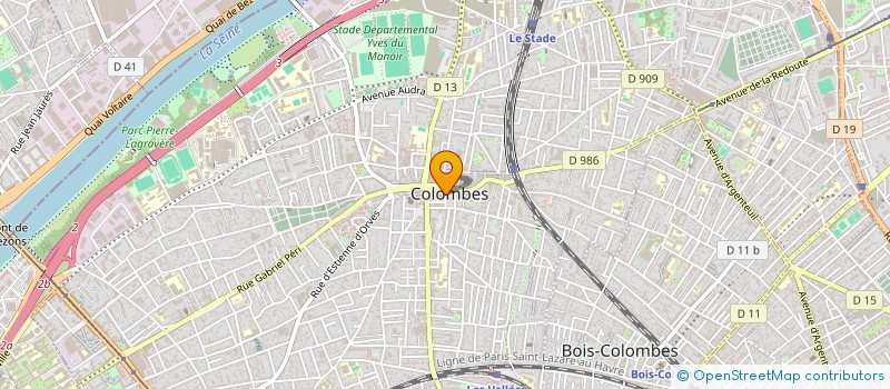 localisation de l'entreprise SA CODEVAM 108 BARBUSSE BOIN à COLOMBES