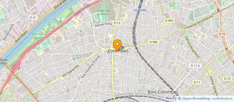 localisation de l'entreprise SA CODEVAM 206 ZAC DE GAULLE à COLOMBES