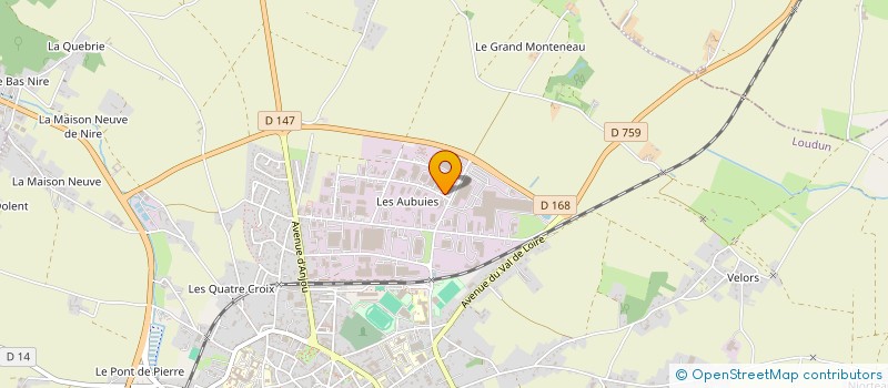 localisation de l'entreprise SA COFATECH  LOUDUN