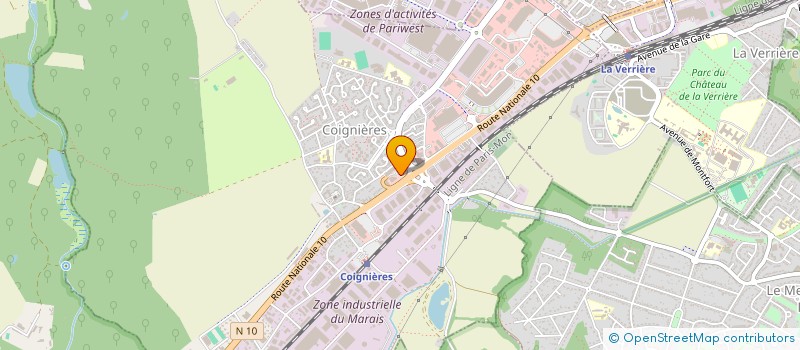 localisation de l'entreprise SA COIGNIERES DRIVE à COIGNIERES