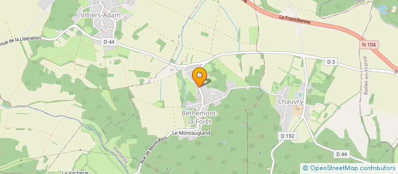 localisation de l'entreprise SA COLAS IDFN à VILLIERS-ADAM