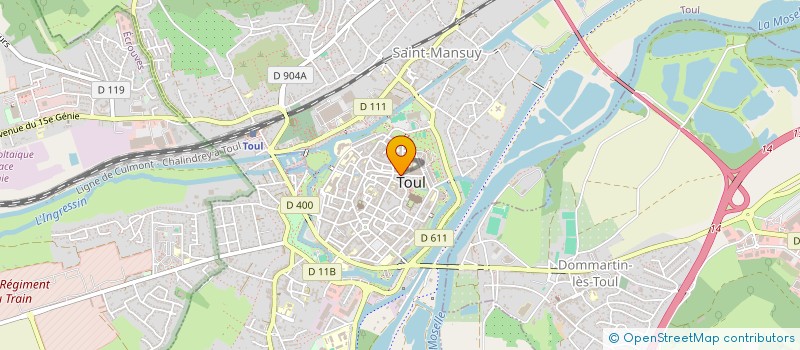 localisation de l'entreprise SA CONCEPT HABITAT URBANISME à TOUL
