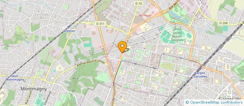 localisation de l'entreprise SA CONSEIL 123 à SARCELLES