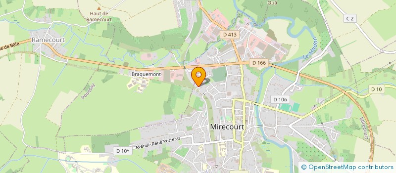 localisation de l'entreprise SA CONSTRUCTION  MIRECOURT