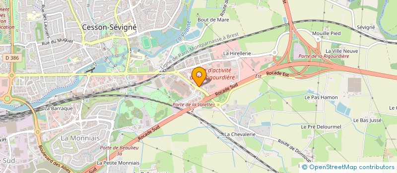 localisation de l'entreprise SA CONTACT IMAGE ET COMMUNICATION à CESSON-SEVIGNE