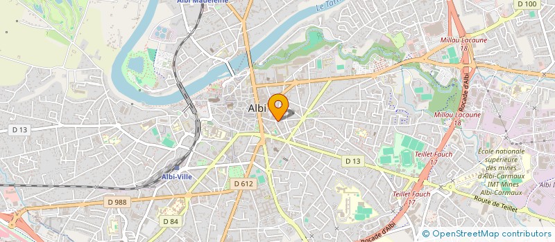 localisation de l'entreprise SA COOP A PERSONNEL ET CAPITAL VARIABLES à ALBI