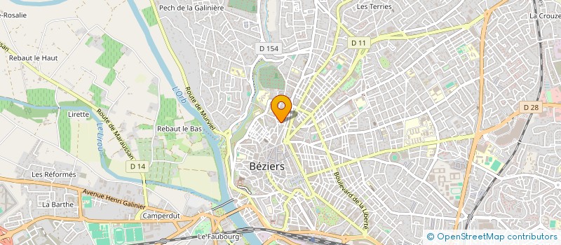 localisation de l'entreprise SA COOP HLM LOCATION ATTRIBUTION à BEZIERS