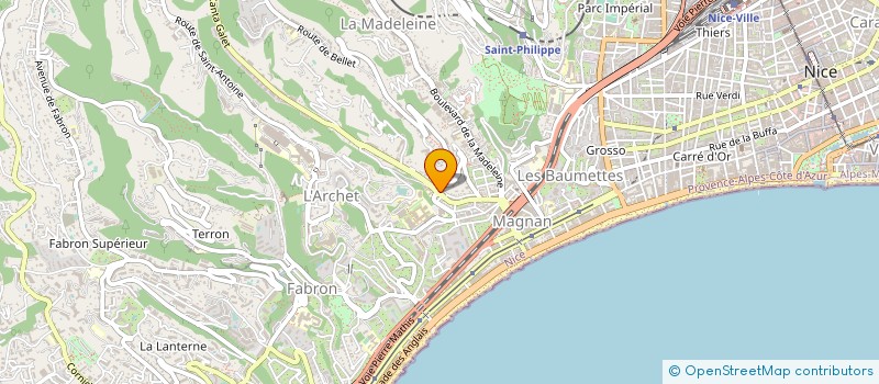 localisation de l'entreprise SA COOP OEUVRES SOCIALES CE DE LACRAM à NICE