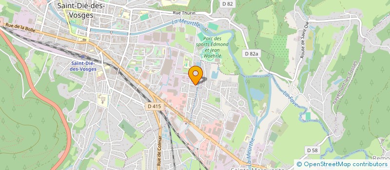 localisation de l'entreprise SA CORTES-TREIBER à SAINT-DIE-DES-VOSGES