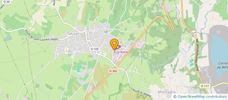 localisation de l'entreprise SA COULEUR ET CONNECTION à TALUYERS