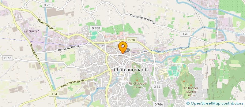 localisation de l'entreprise SA COURTEX FRANCE à CHATEAURENARD
