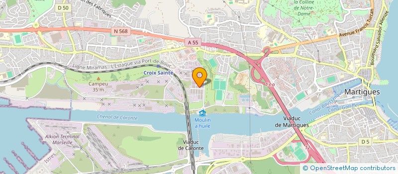 localisation de l'entreprise SA CROIVY à MARTIGUES