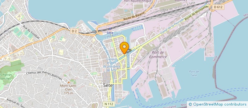localisation de l'entreprise SA CUAZ FRERES à SETE