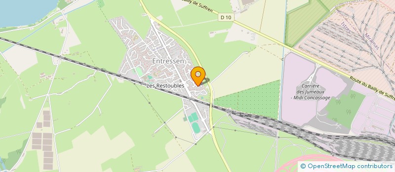 localisation de l'entreprise SA D'COIFF  ISTRES