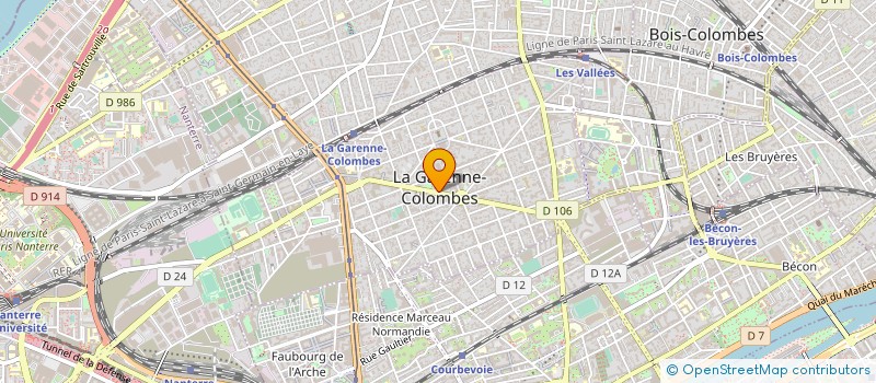 localisation de l'entreprise SA D ECONOMIE MIXTE MRIE DE LA GARENNE  LA GARENNE-COLOMBES