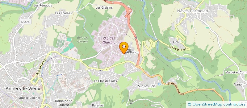 localisation de l'entreprise SA D'ENSEMBLES ELECTRONIQUES à ANNECY