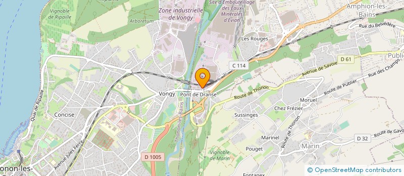 localisation de l'entreprise SA D'ENTREPR E DAZZA ET CIE à PUBLIER