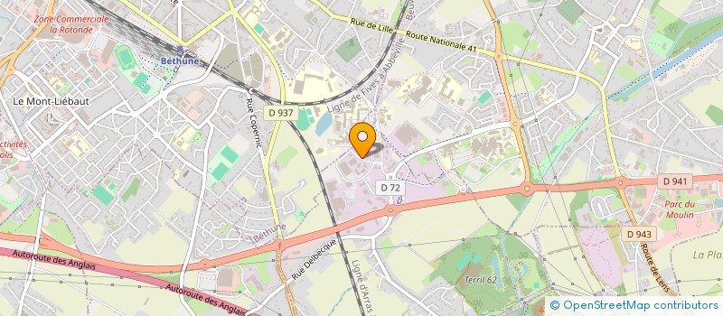 localisation de l'entreprise SA D'EXPERTISE COMPTABLE ET DE COMMISSARIAT AUX COMPTES à VERQUIGNEUL