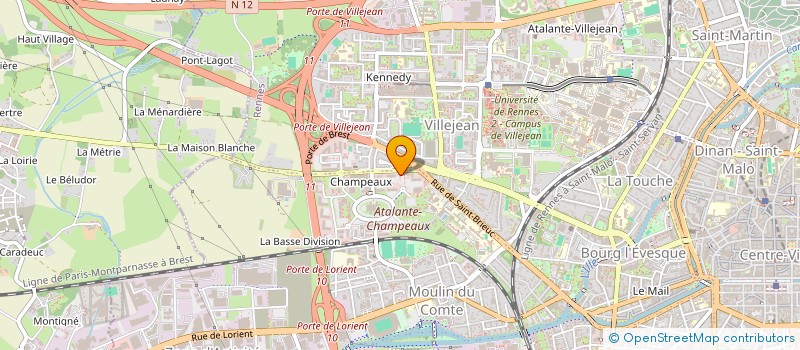 localisation de l'entreprise SA D'HLM BSB - LES FOYERS  RENNES
