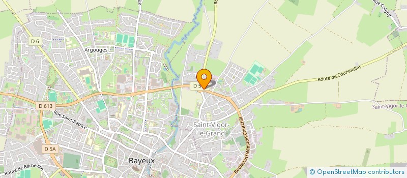 localisation de l'entreprise SA D'JACQ  SAINT-VIGOR-LE-GRAND