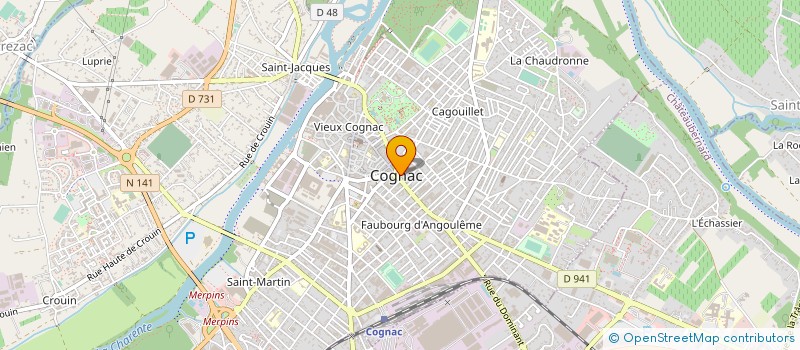 localisation de l'entreprise SA DAGOTEL à COGNAC