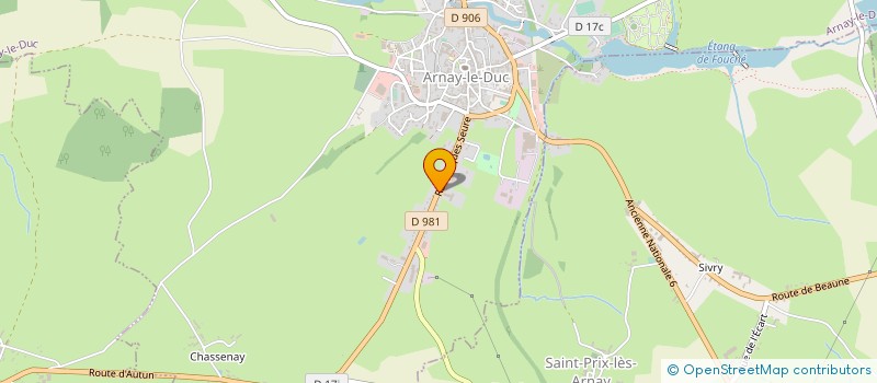 localisation de l'entreprise SA DAUGE à ARNAY-LE-DUC