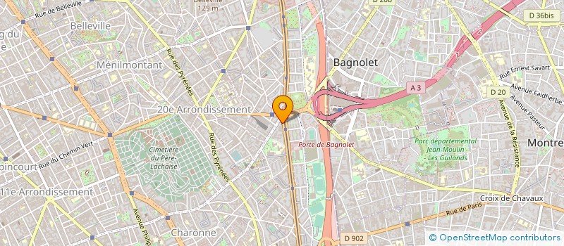 localisation de l'entreprise SA DAVOUT 20 à PARIS
