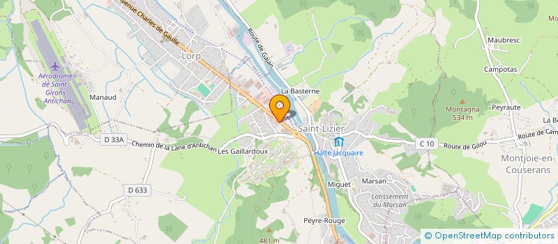 localisation de l'entreprise SA DBM à SAINT-LIZIER