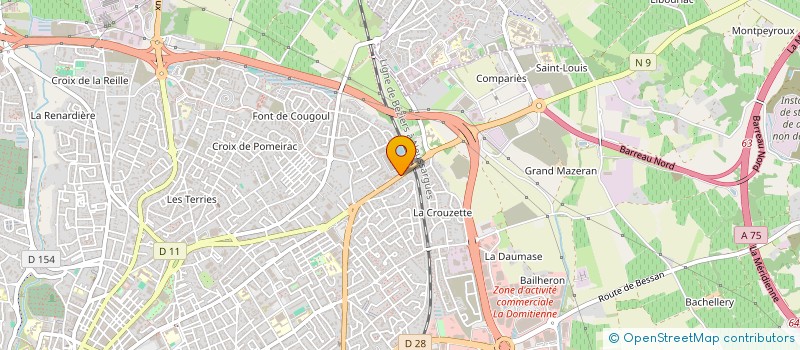 localisation de l'entreprise SA DE DIFFUSION AUTOMOBILE à BEZIERS