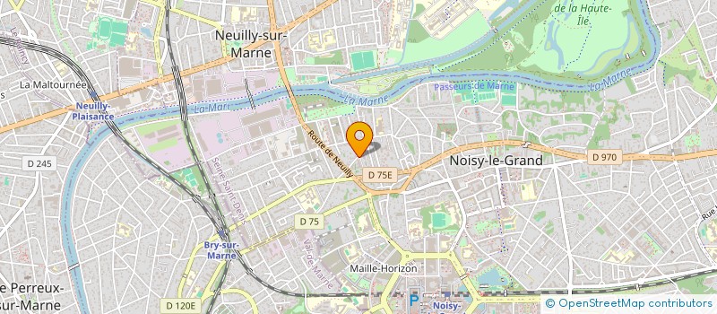 localisation de l'entreprise SA DE LA CLINIQUE DE NOISY LE GRAND à NOISY-LE-GRAND