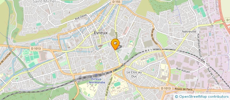 localisation de l'entreprise SA DE LA RUE ALLINE  EVREUX