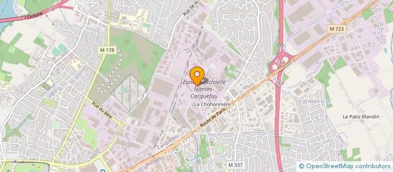 localisation de l'entreprise SA DECAMETAL NUMERPLI  CARQUEFOU
