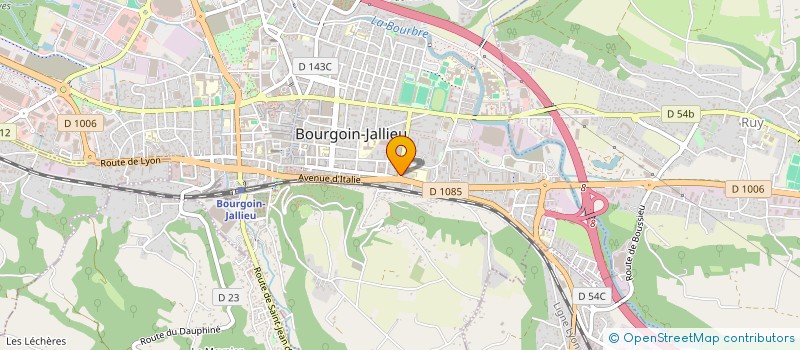 localisation de l'entreprise SA DECO  BOURGOIN-JALLIEU