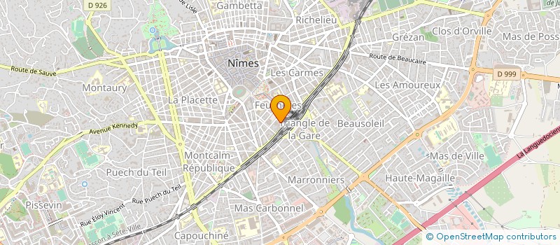 localisation de l'entreprise SA DEFENSE ET D ASSURANCES  NIMES