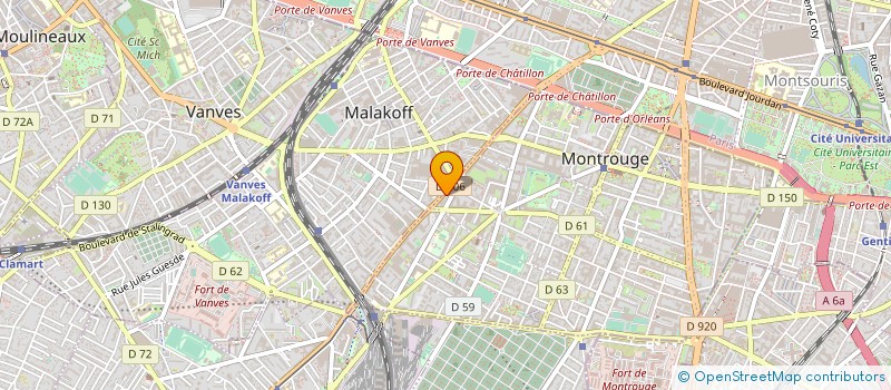 localisation de l'entreprise SA DEL à MONTROUGE