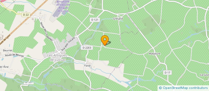 localisation de l'entreprise SA DELCAMBRE à LUSSAC