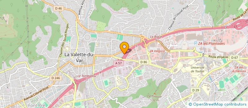 localisation de l'entreprise SA DELESSE à LA VALETTE-DU-VAR