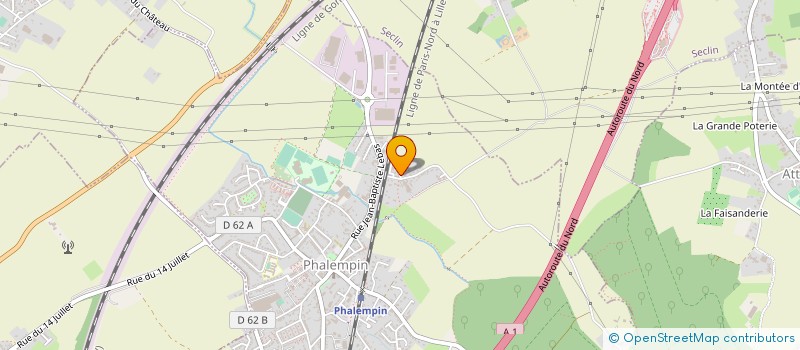 localisation de l'entreprise SA DELETOMBE à PHALEMPIN