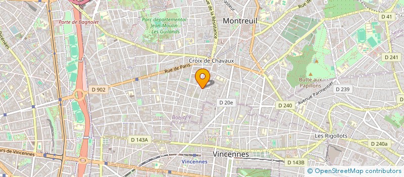 localisation de l'entreprise SA DES ANCIENS ETABLISSEMENTS C&E CHAPAL FRERES & CIE à MONTREUIL
