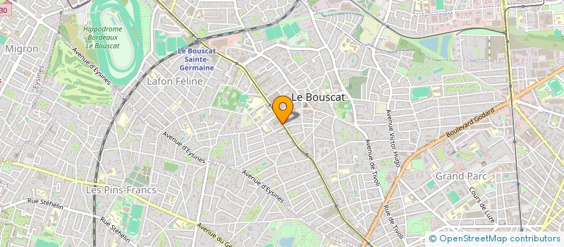localisation de l'entreprise SA DES AUTOMOBILES BORDELAISES à LE BOUSCAT