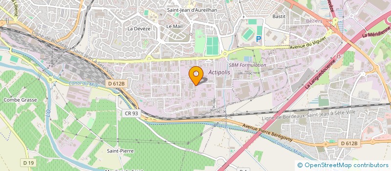 localisation de l'entreprise SA DES ETABLISSEMENTS POLI  BEZIERS