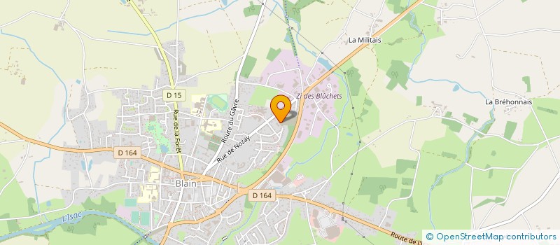 localisation de l'entreprise SA DES TRANSPORTS HAVARD à BLAIN