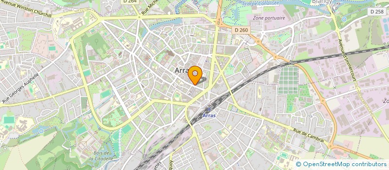 localisation de l'entreprise SA DEVIN à ARRAS