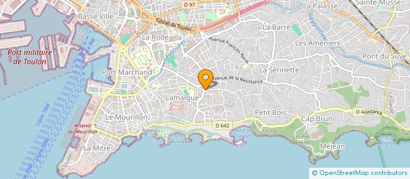 localisation de l'entreprise SA DIMEL à TOULON